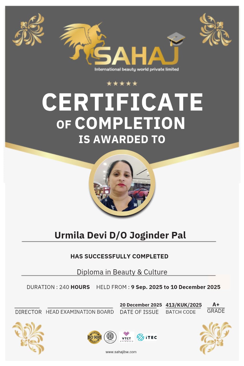 Graduation certificate for Urmila Devi
